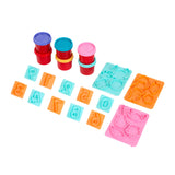 Set d'argile au point Canenco avec chiffres - 6 pots en argile