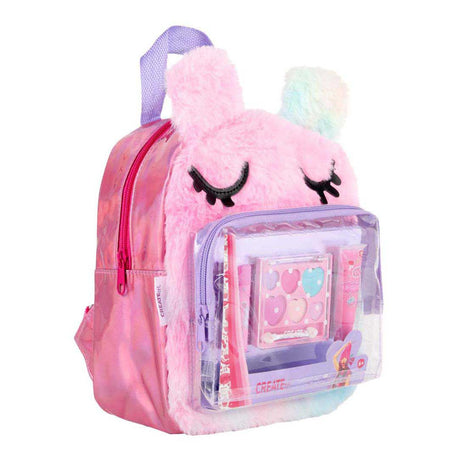 Sans marque, sans marque, créez-le ! set de maquillage dans un sac à dos moelleux
