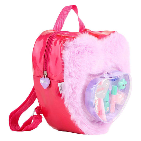 Canenco crée-le ! set de maquillage de beauté dans un sac à dos moelleux love purple