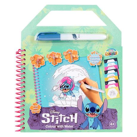 Livre de coloriage à l'eau Canenco Stitch - avec stylo à eau