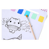 Livre de peinture à l'eau pour maison de poupée Canenco Gabby - incl. brosse