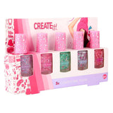Canenco crée-le ! confettis de vernis à ongles - 5 pcs.