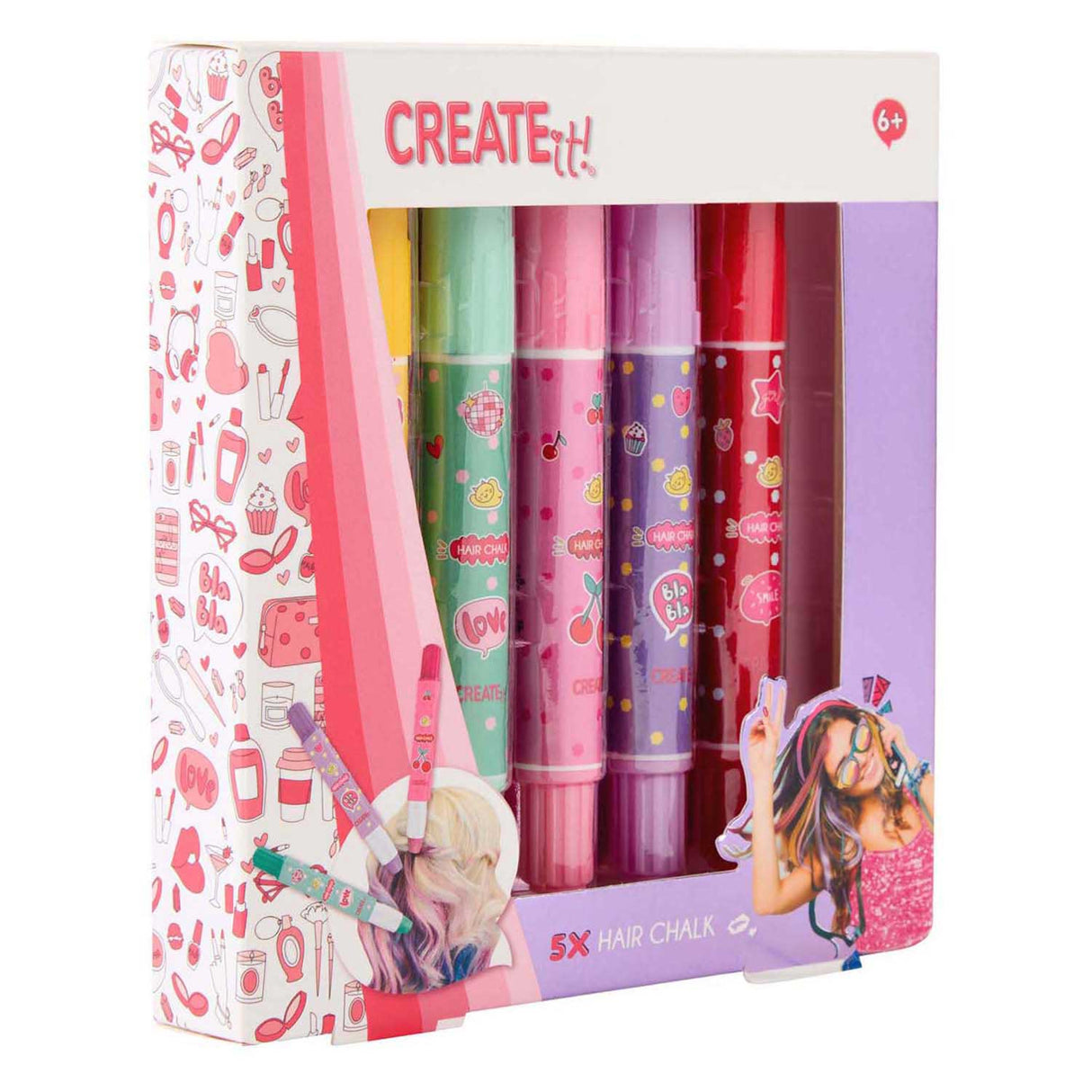 Canenco crée-le ! stylos à craie pour cheveux - 5 pcs