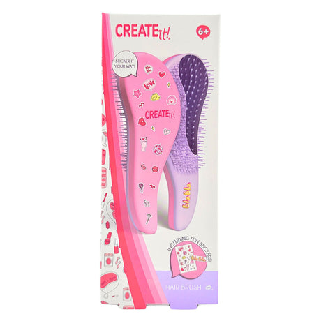 Canenco create it! haarborstel met stickers