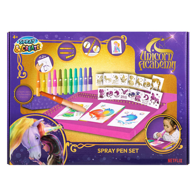Canenco unicorn academy blaaspennen set deluxe