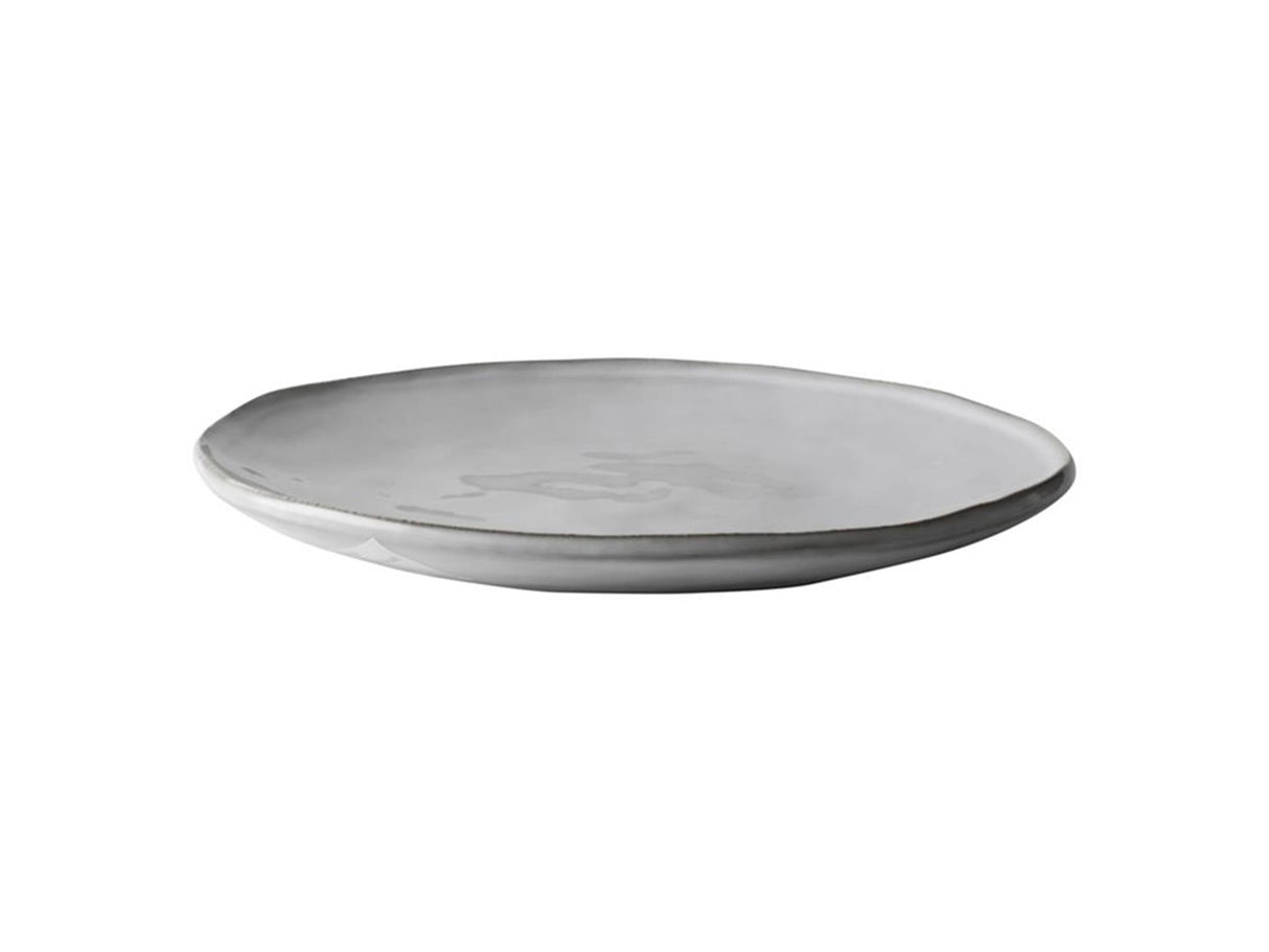 Assiette bio rose hollandaise 26,5cm gris 4 pcs