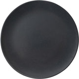 Assiette plate en velours rose hollandaise ø26,5cm noir mat 4 pcs