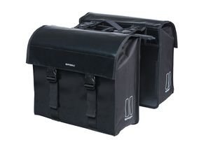 Basilikum Urban Load Doppelfahrradbeutel Mik, wasserdicht, schwarz, 48-53l