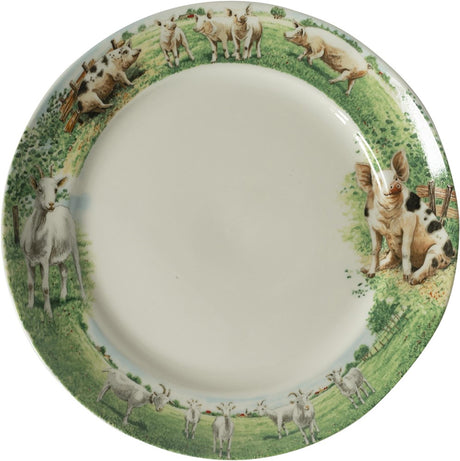 Wiebe van der Zee Assiette de ferme Wiebe cochon chèvre ø25cm 6 pcs