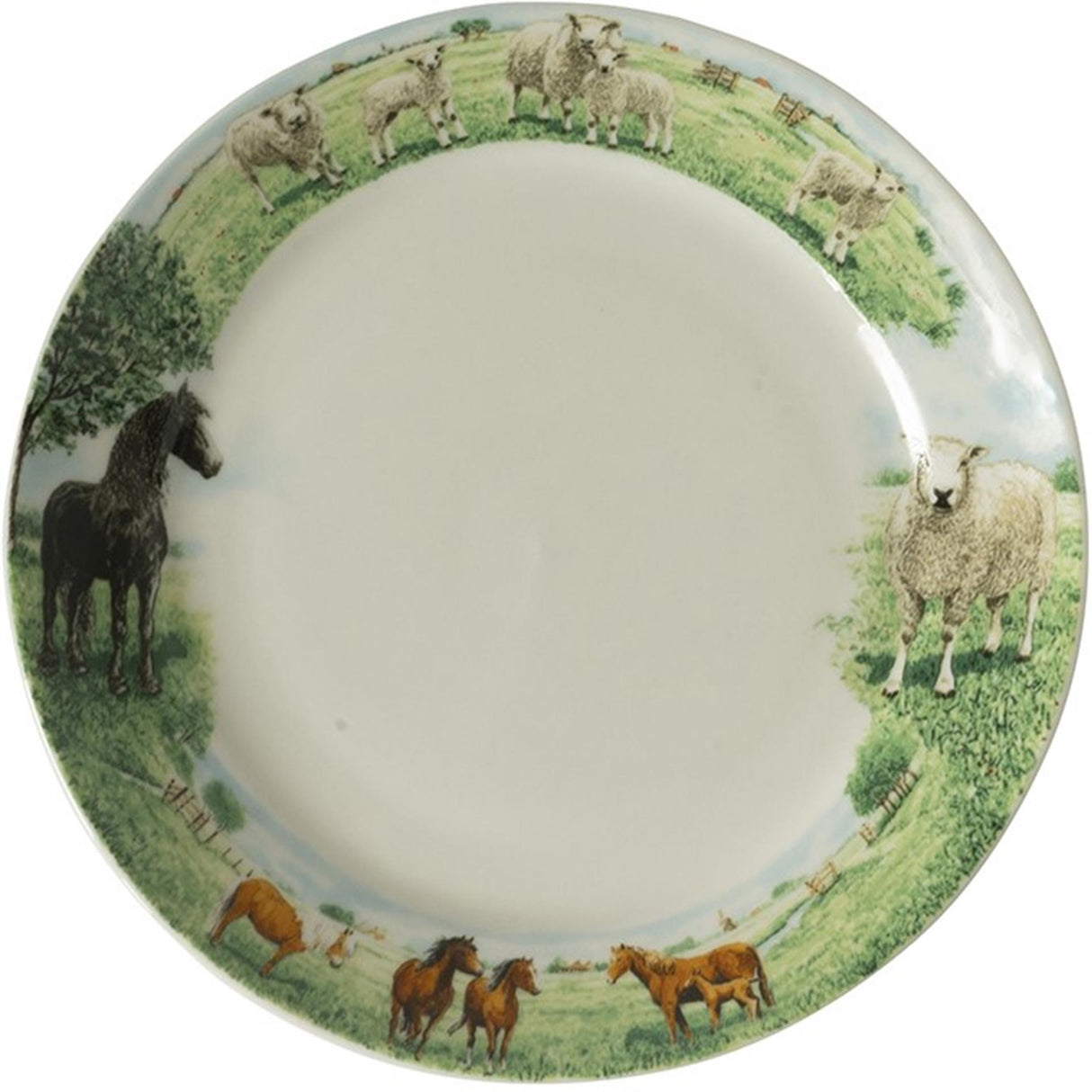 Wiebe van der Zee Assiette de ferme Wiebe cheval mouton ø18cm 6 pcs