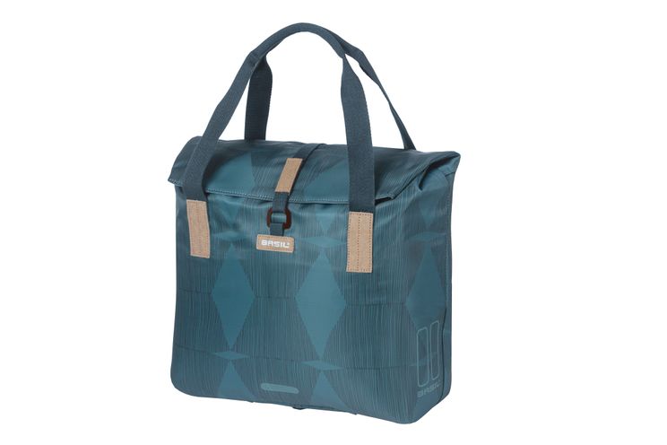 Shopper per biciclette di eleganza di basilico, scegli verde, unisex, stadfiets, blu tenuta