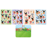 Autocollants de fenêtre Totum bing, autocollants mobiles non permanents avec fond de jeu - jouets éducatifs pour juniors à partir de 3 ans - jouets bambolino