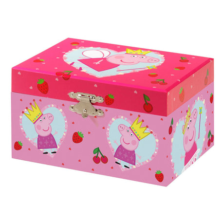 Boîte à bijoux Bambolino Peppa Pig, boîte à bijoux, boîte à musique - avec ballerine Peppa rotative et miroir - jouets pour tout-petits et enfants d'âge préscolaire à partir de 3 ans - astuce cadeau