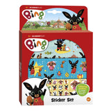 Autocollants Bambolino Bing, 3 feuilles d'autocollants avec fond de jeu, jouets créatifs - à partir de 3 ans - jouets
