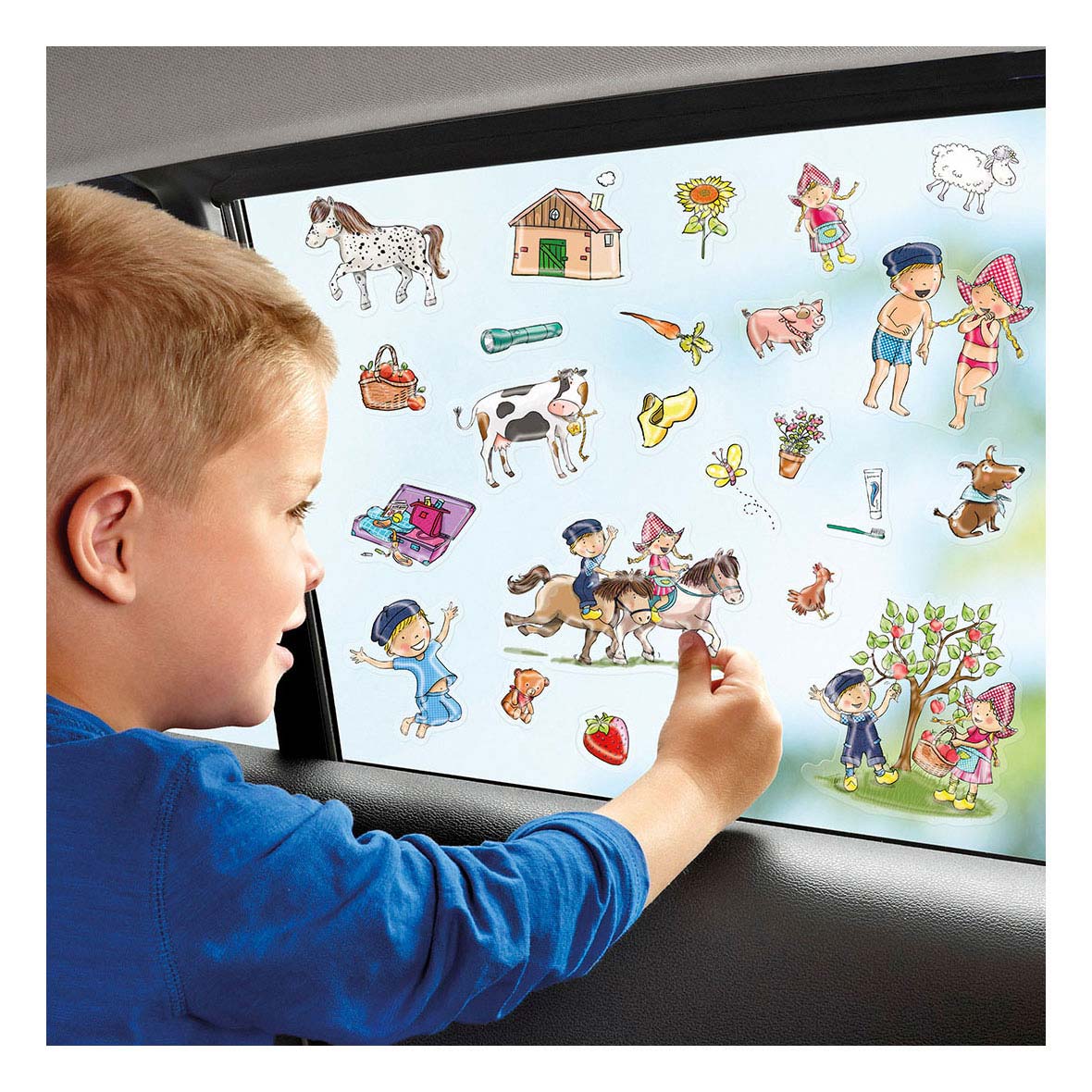 Bambolino jouets fien teun autocollants de fenêtre