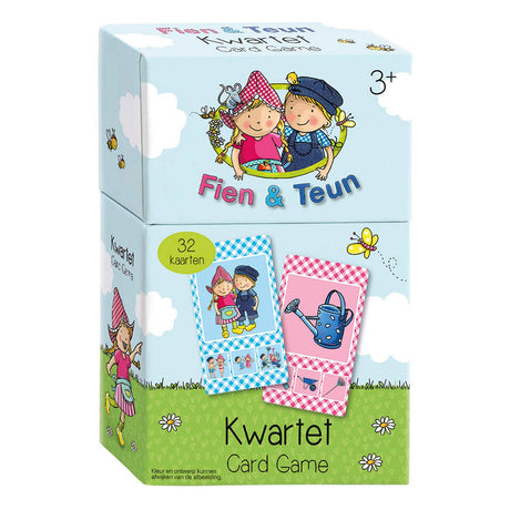 Bambolino fien teun quatuor - thème ferme, jeu éducatif astuce cadeau - 32 cartes, 8 quatuors - à partir de 3 ans - jouets