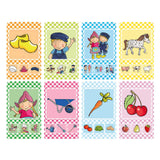 Bambolino fien teun quatuor - thème ferme, jeu éducatif astuce cadeau - 32 cartes, 8 quatuors - à partir de 3 ans - jouets