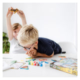 Totum Dinosaur Junior Craft Set Kit de plâtre et de peinture Dino Forever Model Paint avec plâtre, 6 couleurs de peinture - Astuce cadeau pour les garçons