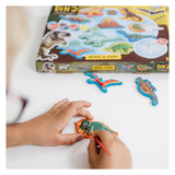 Totum Dinosaur Junior Craft Set Kit de plâtre et de peinture Dino Forever Model Paint avec plâtre, 6 couleurs de peinture - Astuce cadeau pour les garçons