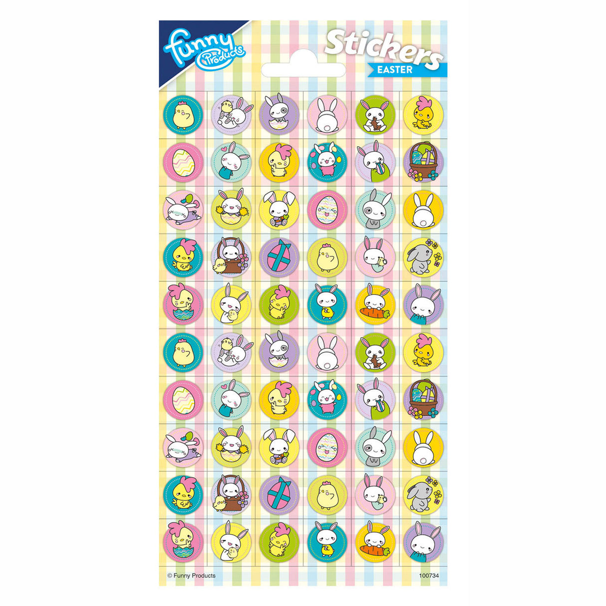 Feuille d’autocollants Totum de Pâques