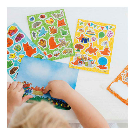 Bambolino jouets dikkie dik autocollants de fenêtre, 45 pcs.