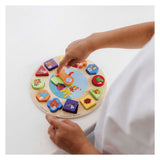 Bambolino Toys Dikkie Dik Horloge d'apprentissage en bois, 12 pcs.