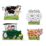 Bambolino Toys Fien et Teun Pompon Sticking Craft Set | 3 pièces