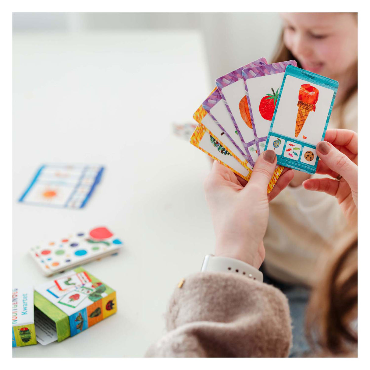Bambolino chenille jamais assez quatuor - jeu éducatif cadeau conseil vacances - 32 cartes, 8 quatuors - à partir de 3 ans - jouets