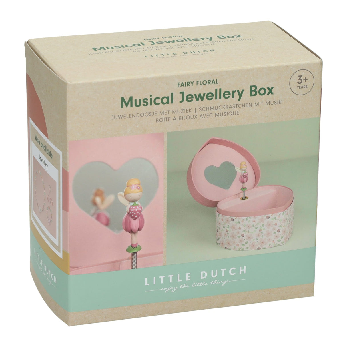 Bambolino jouets petite boîte à bijoux hollandaise elfe - jardin de fées