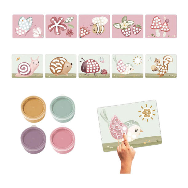 Petit kit de peinture au doigt hollandais jardin de fées