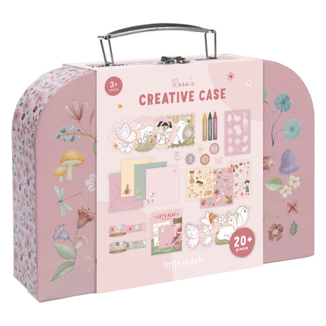 Little dutch knutselkoffer rosa fairy garden - creatief speelgoed - cadeautip
