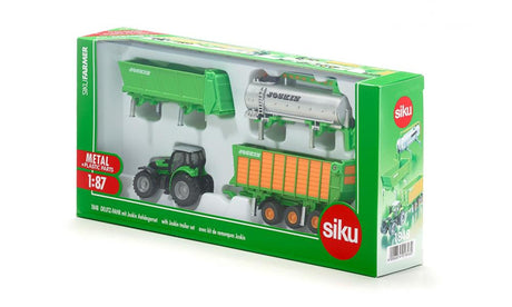 Siku 1848, tracteur Deutz Agrotron X720 avec jeu de cintres Joskin, échelle 1:87, métal plastique