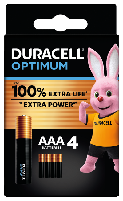 Ventes de batteries europe b.v. pile duracell optimale alcaline aaa-lr03 (4)