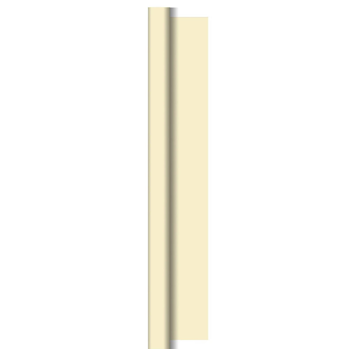 Nappe damassé Duni papier118cmx8m crème