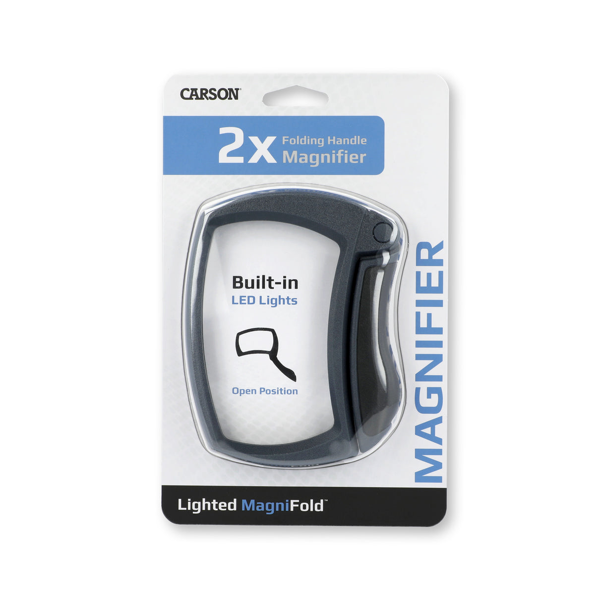 Loupe pliante Carson 2x90mm avec LED - mj-50