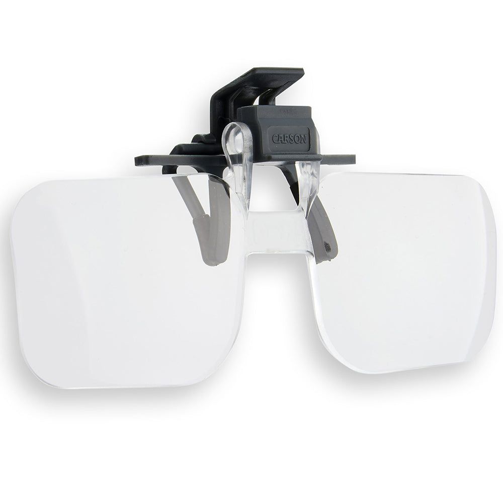 Loupes Carson 2x (+4,00 dioptries) clipsables et relevables
