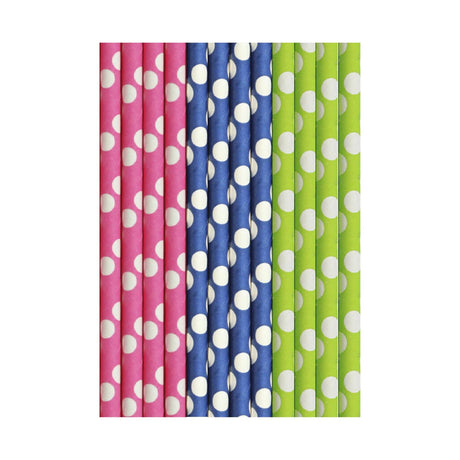 Pailles en papier Duni cocktail points 25 pcs