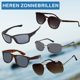 Lunettes de soleil Spectrum pour hommes carrées en métal