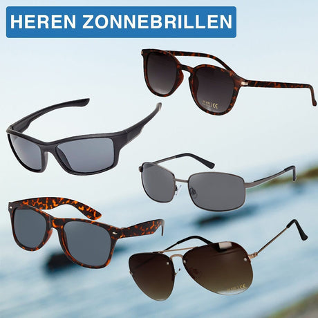 Lunettes de soleil Spectrum pour hommes carrées en métal