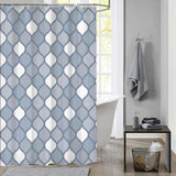 Rideau de douche maison hollandaise bleu brest 180x200cm