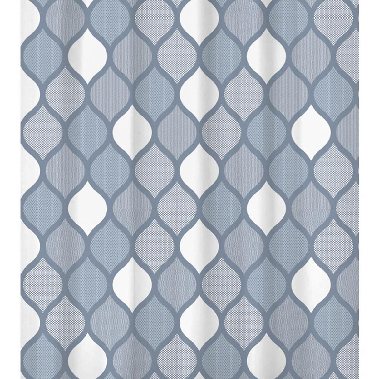 Rideau de douche maison hollandaise bleu brest 180x200cm