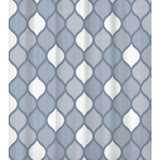 Rideau de douche maison hollandaise bleu brest 180x200cm
