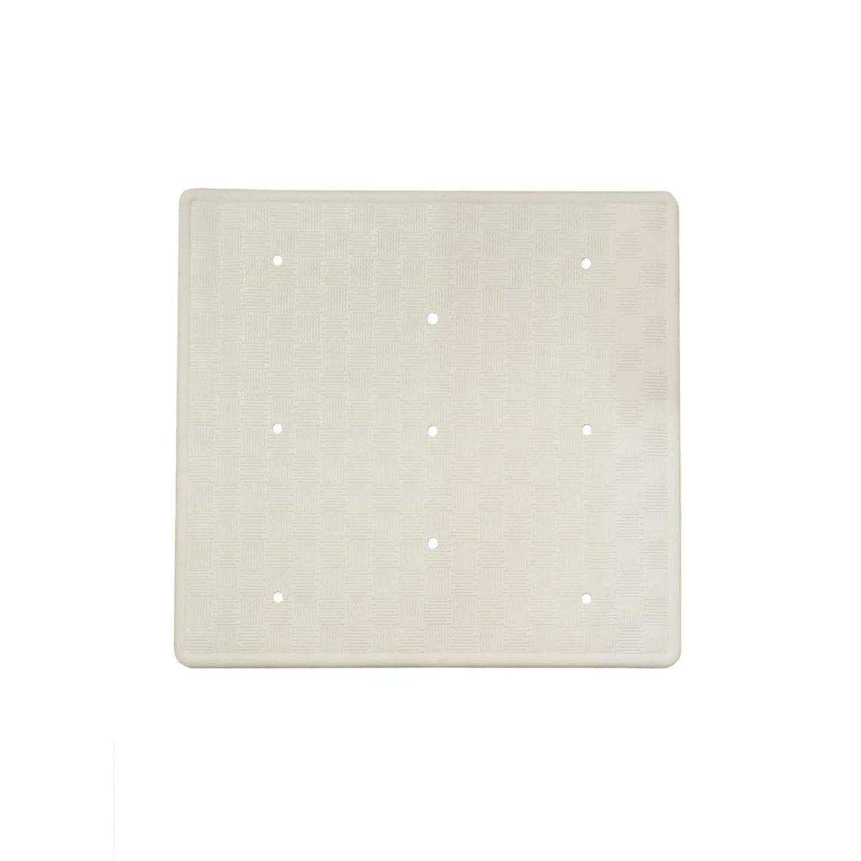 Tapis de douche Dutch House en caoutchouc 54x54cm blanc