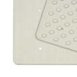 Tapis de bain maison hollandaise caoutchouc 35x75cm blanc