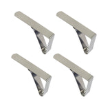 Pinces à nappe maison hollandaise en acier inoxydable 4 pcs