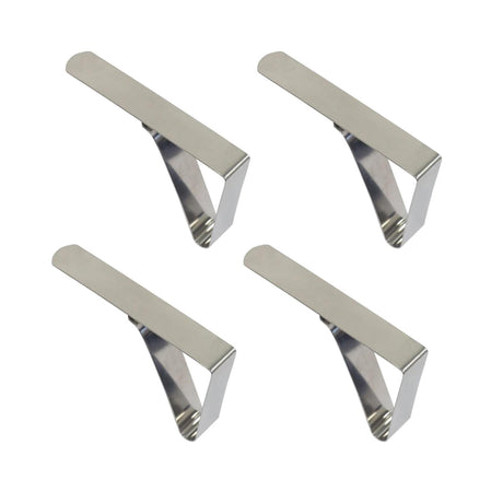 Pinces à nappe maison hollandaise en acier inoxydable 4 pcs