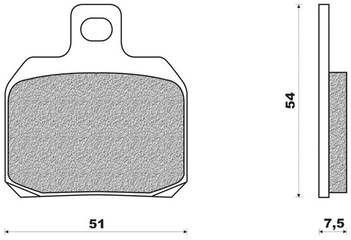 Newfren brake block set FD0256 RS-50 (2007) for