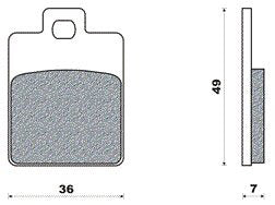 Newfren brake block set FD0249 ZIP, Runner LX, S