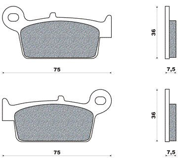 NOUVEAU BLOCK DE FREIN SET FD0178 ZENITH 40KM U POUR