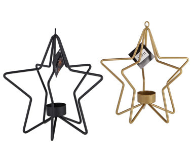 Kaemingk photophore fer étoile 2 assorti hauteur 22 cm